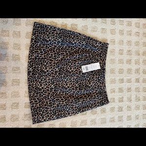 French connection cheetah skirt